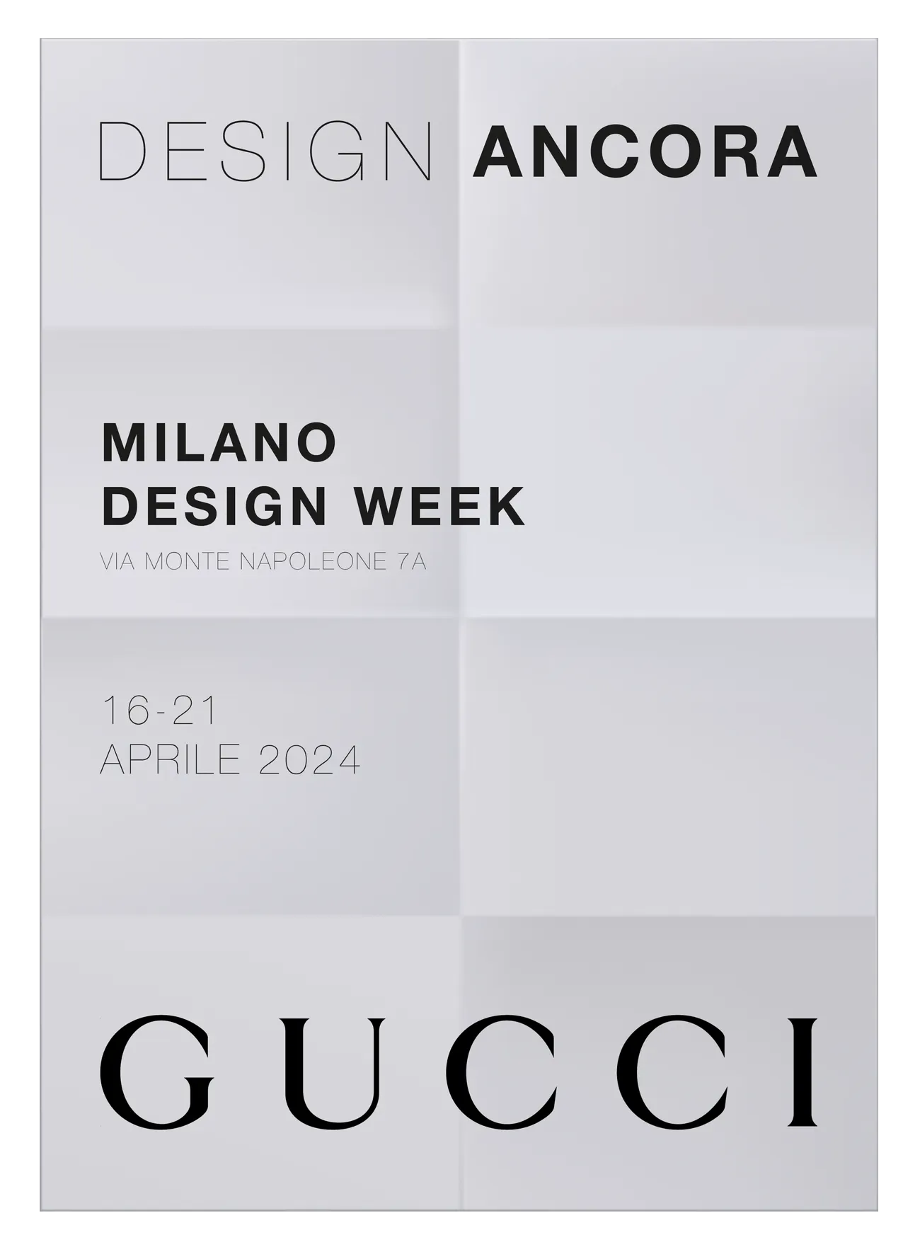 Proposta 2: il retro dell&rsquo;annuncio, in grigio chiaro