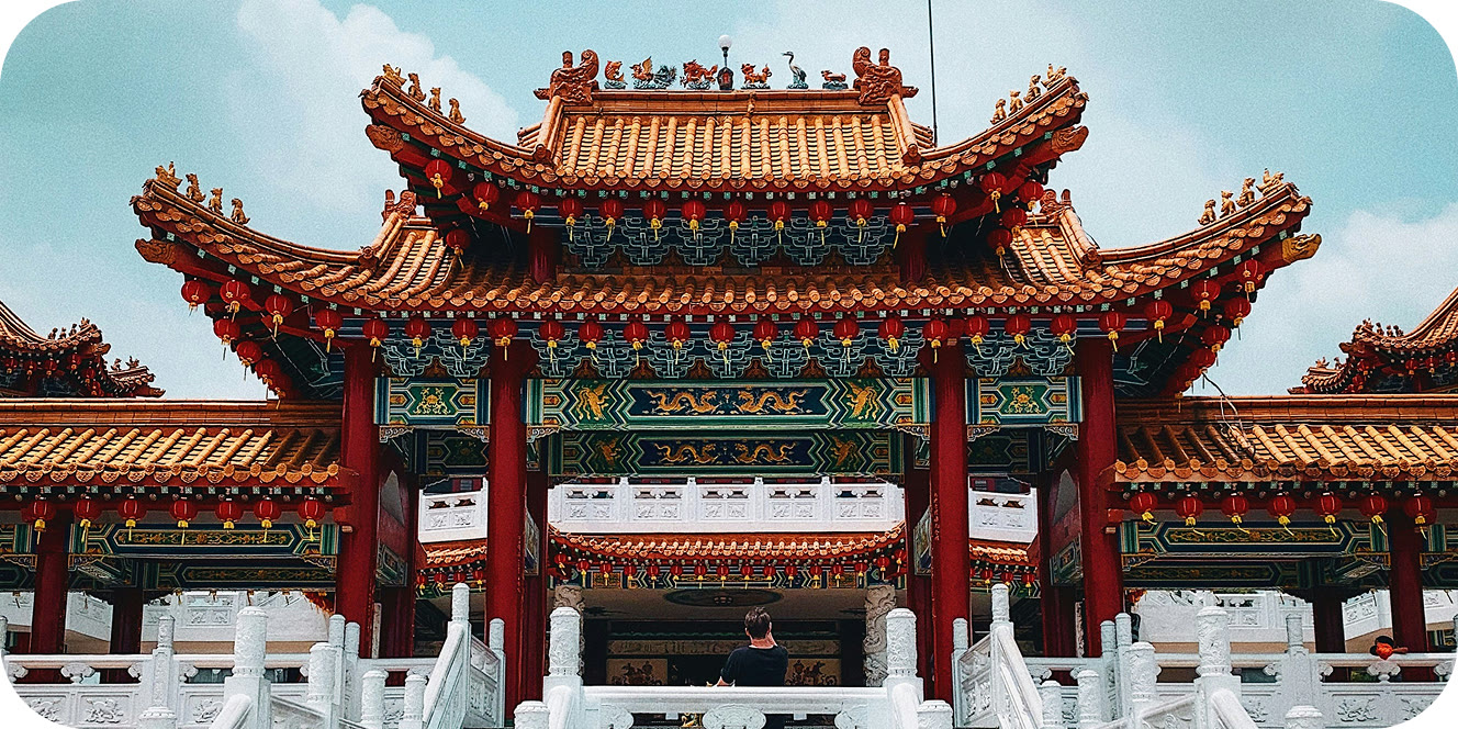 Il tempio Thean Hou a Kuala Lumpur